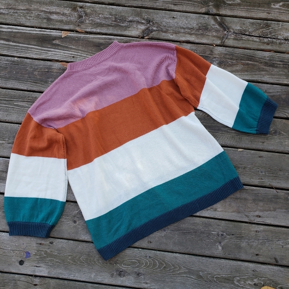 Roolee | Striped Colorblock Sweater - Picture 3 of 5